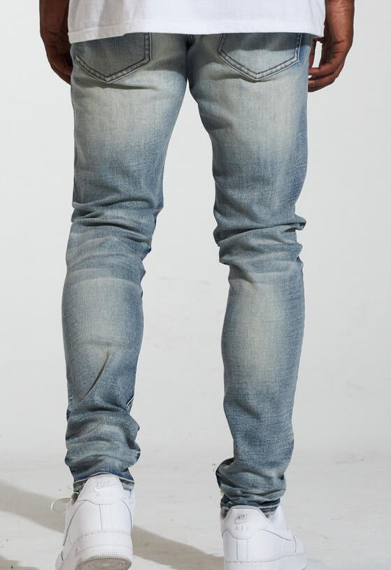 CRYSP DENIM- SKY (SKINNY) - LIGHT STONE WASH