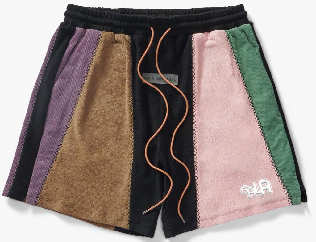 GALA - "SLICER" PANEL SHORTS - (PINK/BROWN)