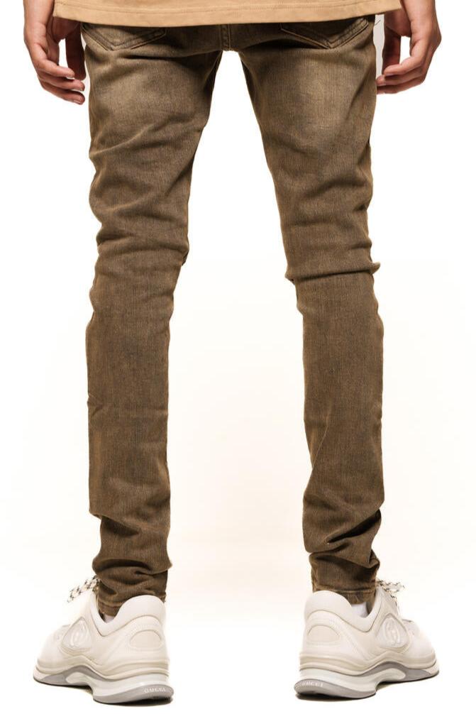 PHEELINGS -  "MENTALLY ELSEWHERE" SKINNY DENIM - BROWN