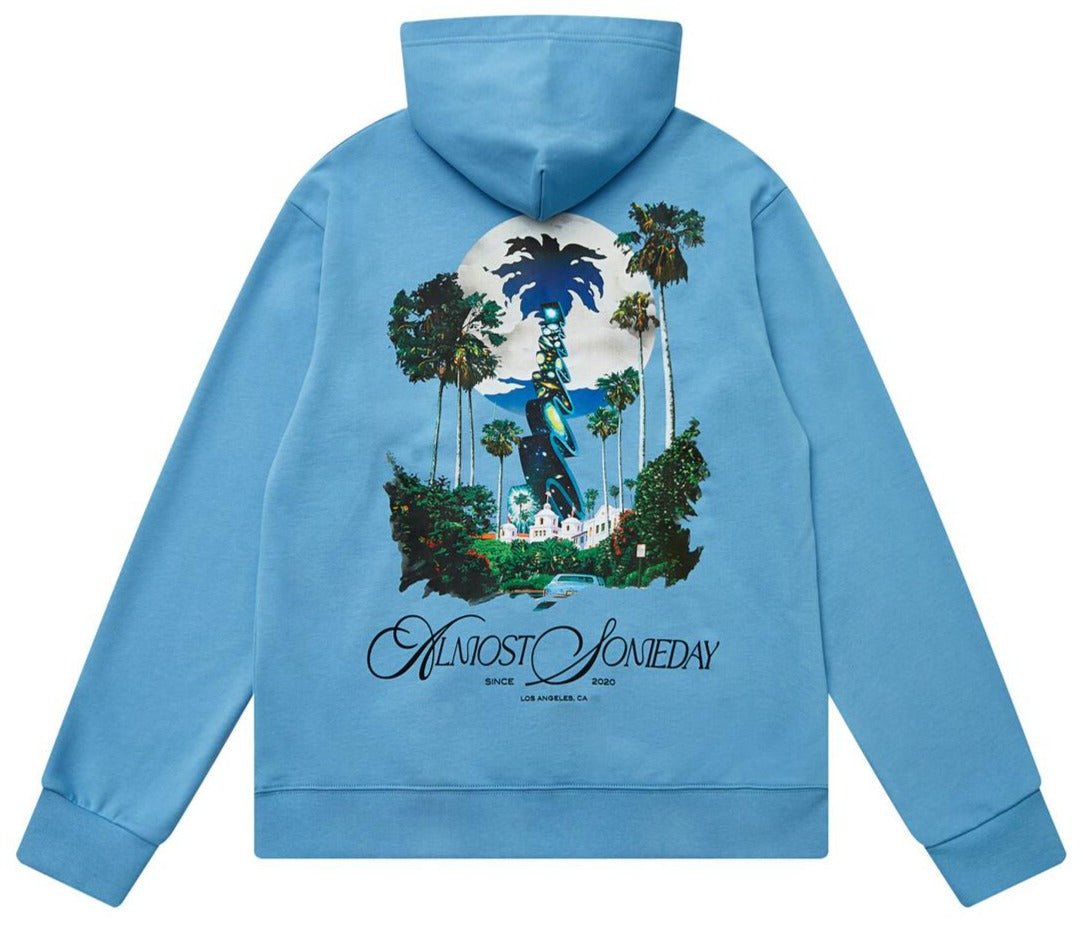 ALMOST SOMEDAY - Stairway Hoodie - LIGHT BLUE