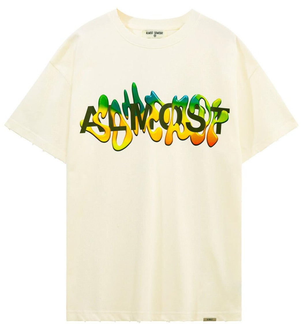 ALMOST SOMEDAY - Liquify Tee - CREAM