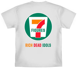 RICH DEAD IDOLS - 7-FIGURES HEAVYWEIGHT TEE - WHITE