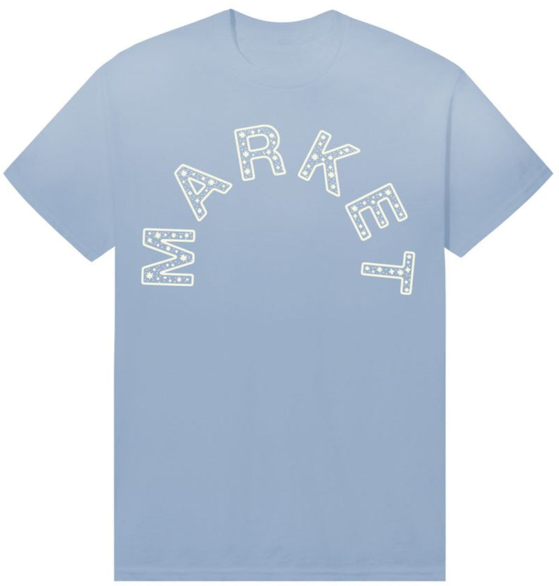 MARKET - STARRY ARC T-SHIRT - ICE BLUE