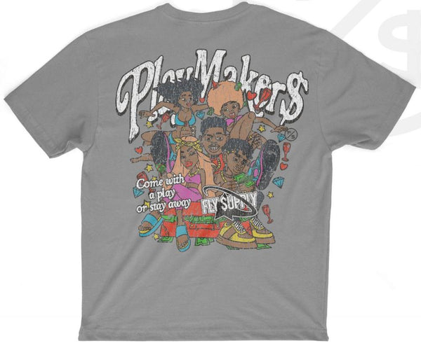 FLY SUPPLY - Play Makers TEE SHIRT -  Cement