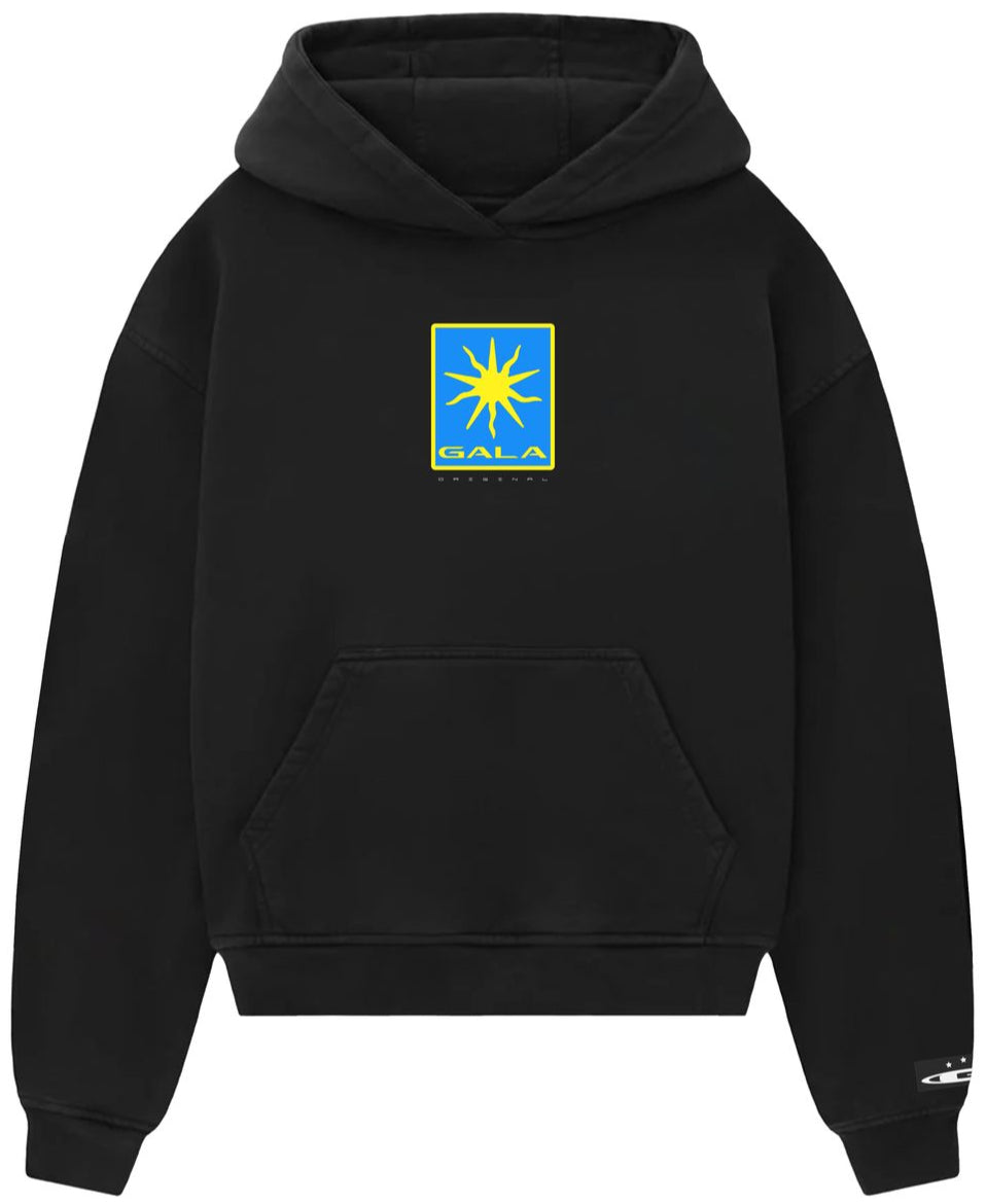 GALA -  RAVE HOODIE - BLACK