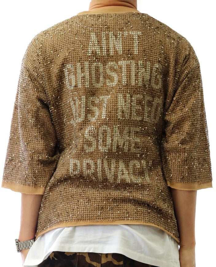 KLEEP - NO JUDGEMENT CROPPED T-SHIRT/SWEATER -TROVE(BROWN)