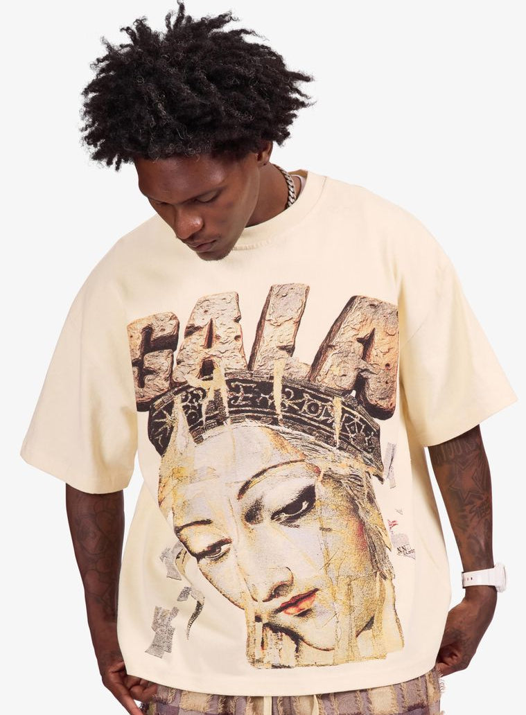 GALA - "LA BELLA" TEE - (CREAM)