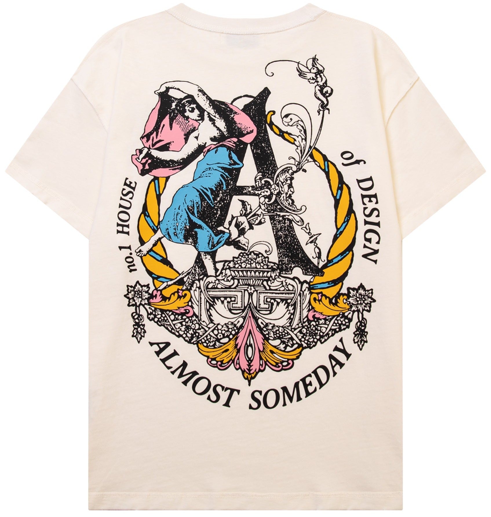 ALMOST SOMEDAY - HOUSE OF DESIGN TEE - CREAM