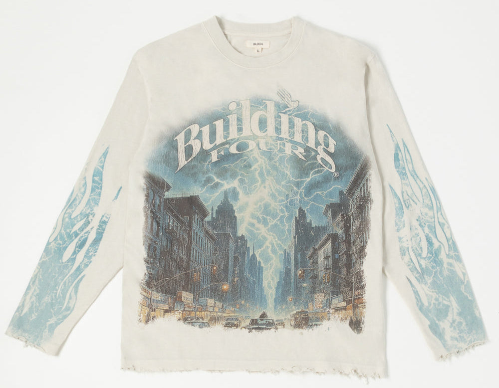 BLDG4 - LIT LS KNIT BLDG4 - ANTIQUE WHITE