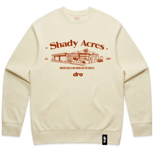 DRO - DRO SHADY ACRES CREW NECK SWEATSHIRT - BUTTER