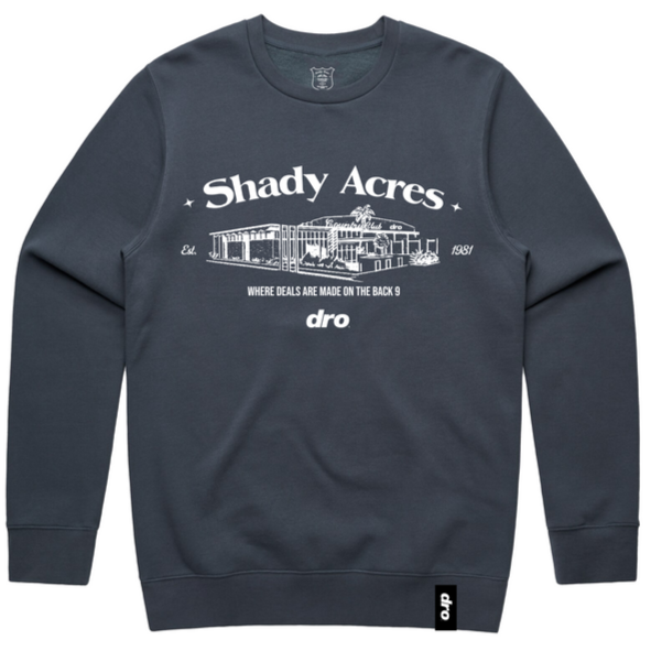 DRO - DRO SHADY ACRES CREW NECK SWEATSHIRT - PETROL