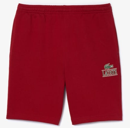 LACOSTE - SIGNATURE PRINT SHORTS - RED