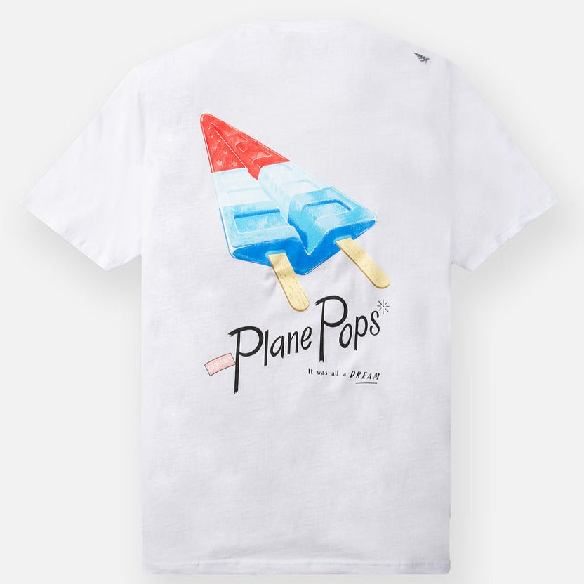 PAPER PLANES - Americana Plane Pops Tee - WHITE