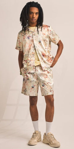 PAPER PLANES - Wallpaper Floral Resort shirt and short - Multi