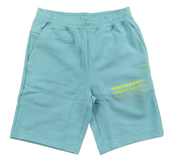 LACOSTE - FADED LACOSTE PRINTED SHORT - TEAL