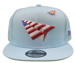 PAPER PLANES - American Dream Crown 9Fifty Snapback Hat - POWDER BLUE