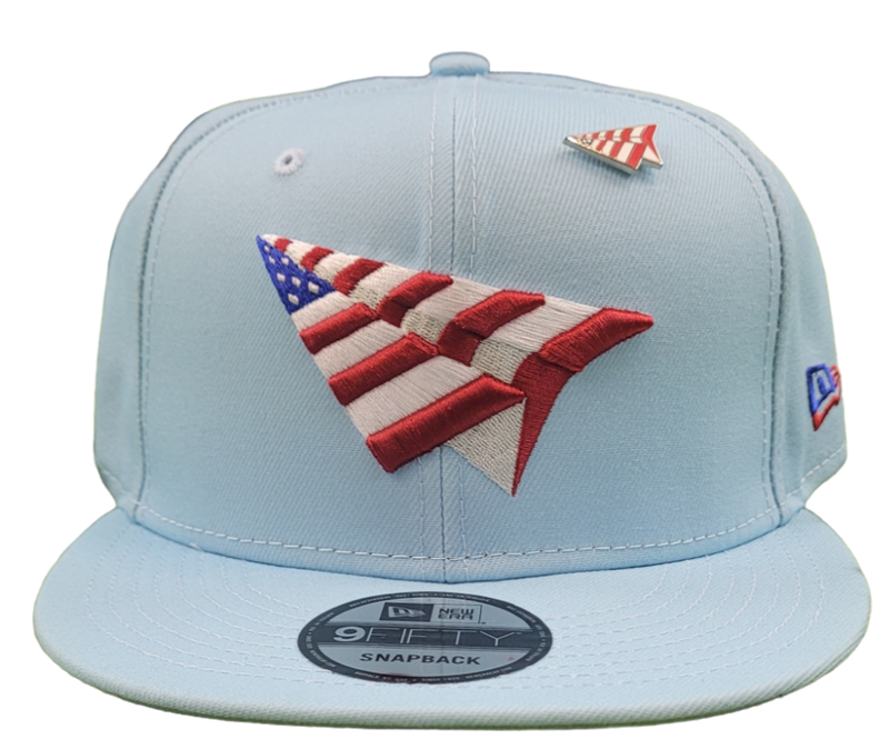 PAPER PLANES - American Dream Crown 9Fifty Snapback Hat - POWDER BLUE
