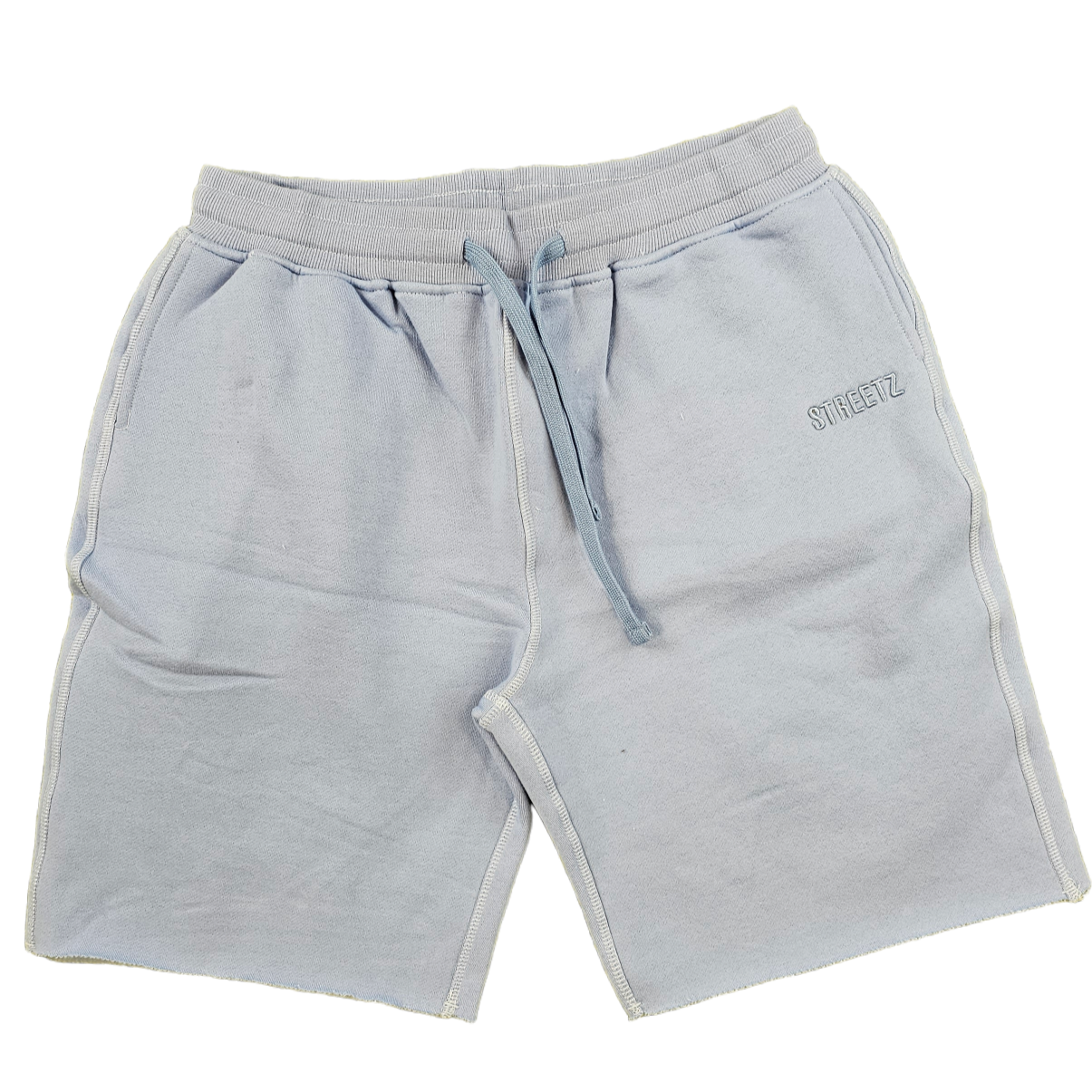 STREETZ IZ WATCHIN - FLEECE SHORTS - LIGHT BLUE