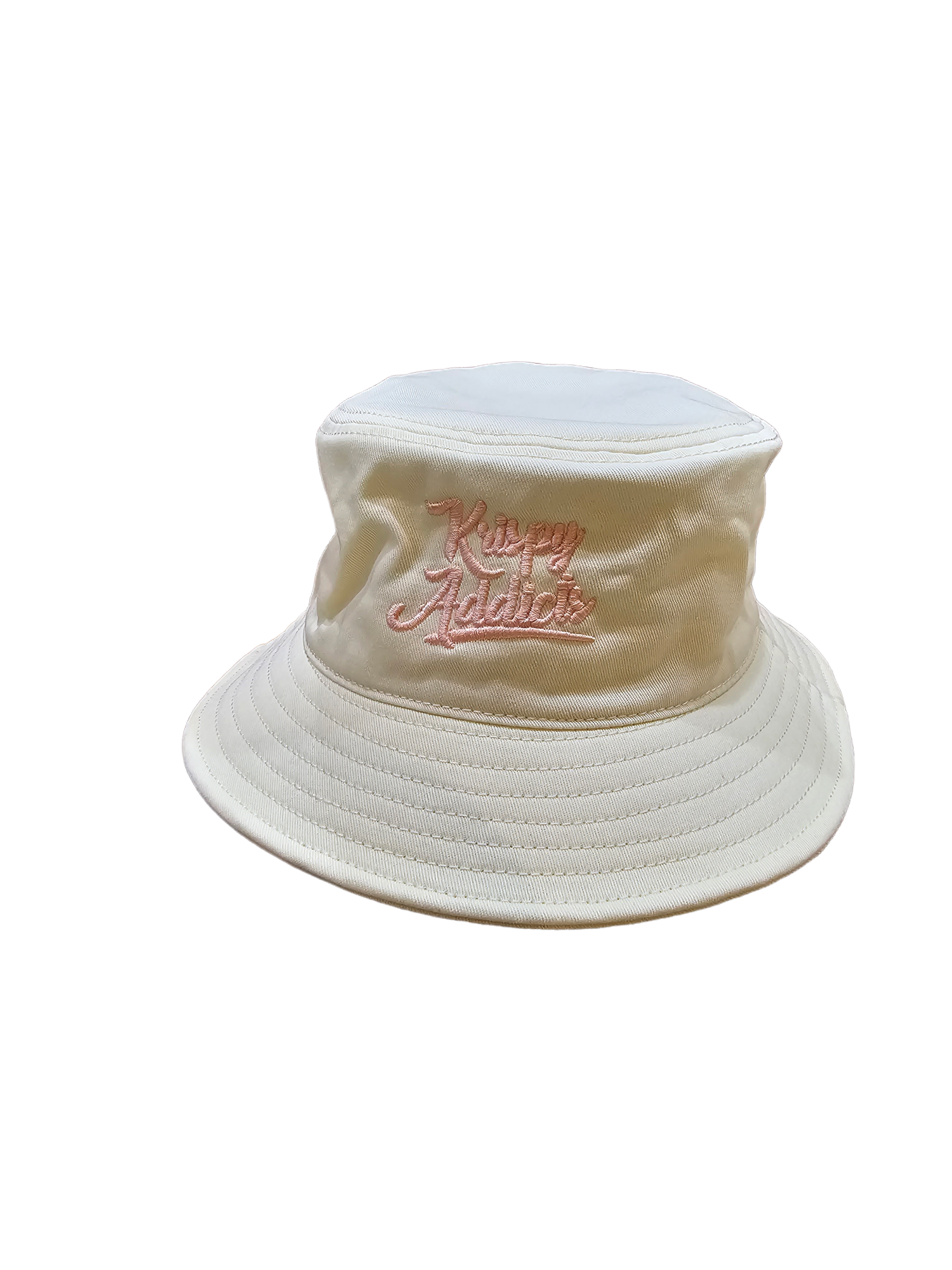 KRISPY ADDICTS - BUCKET HAT - BUTTER (SOFT YELLOW)/SALMON