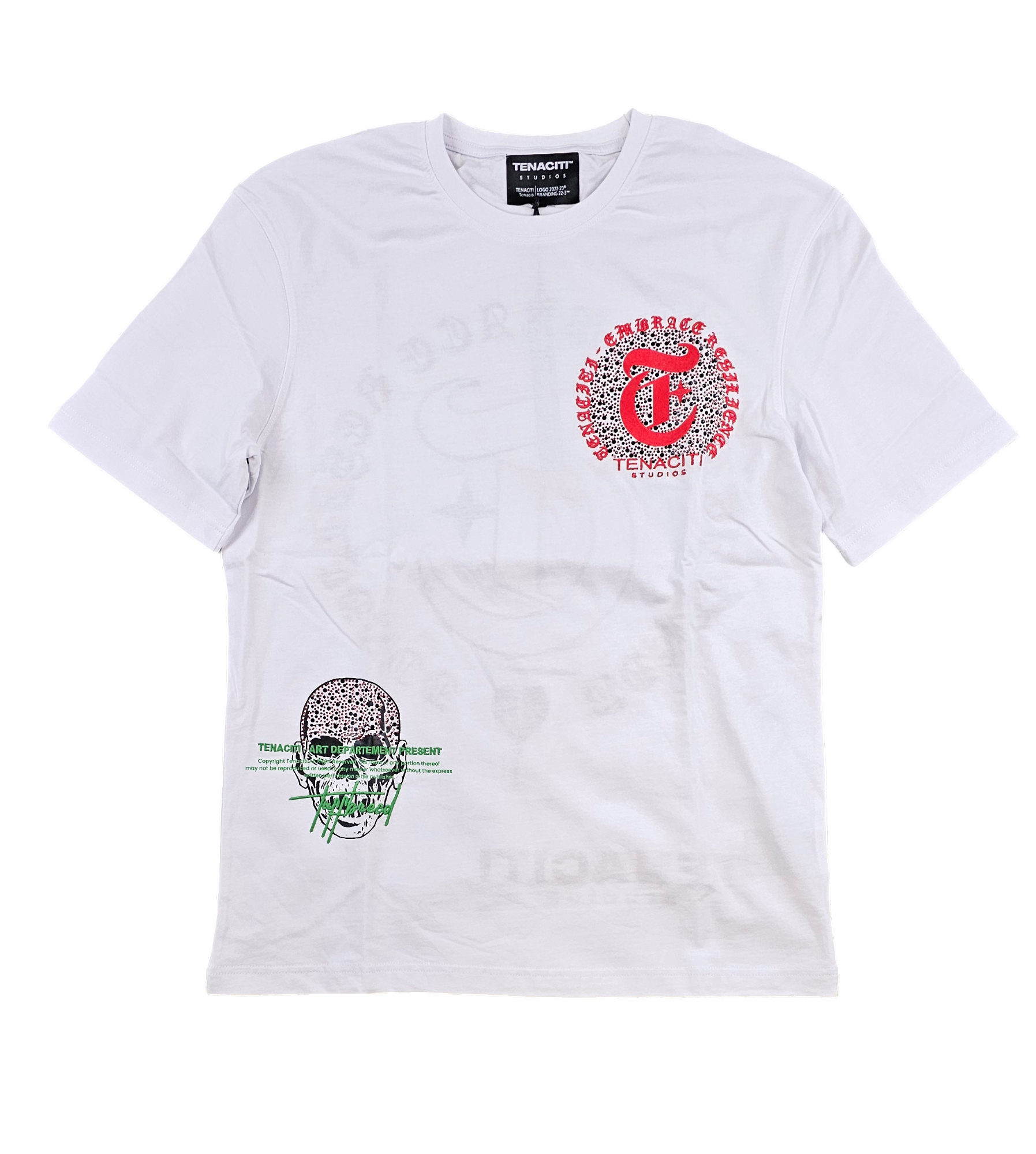 TENACITI - UFO - VENGENCE TEE - WHITE