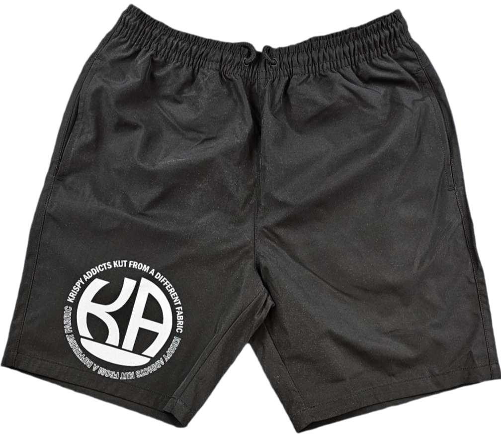 KRISPY ADDICTS - ACTIVE SHORT KA ANONYMOUS LOGO - BLACK