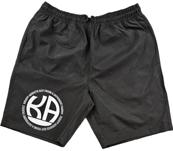 KRISPY ADDICTS - ACTIVE SHORT KA ANONYMOUS LOGO - BLACK