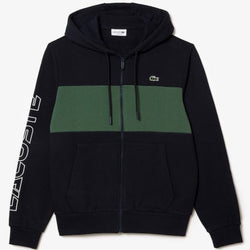 LACOSTE - Men's Colorblock Zip-Up Hoodie and Tracksuits - ABIMES/SEQUOIA