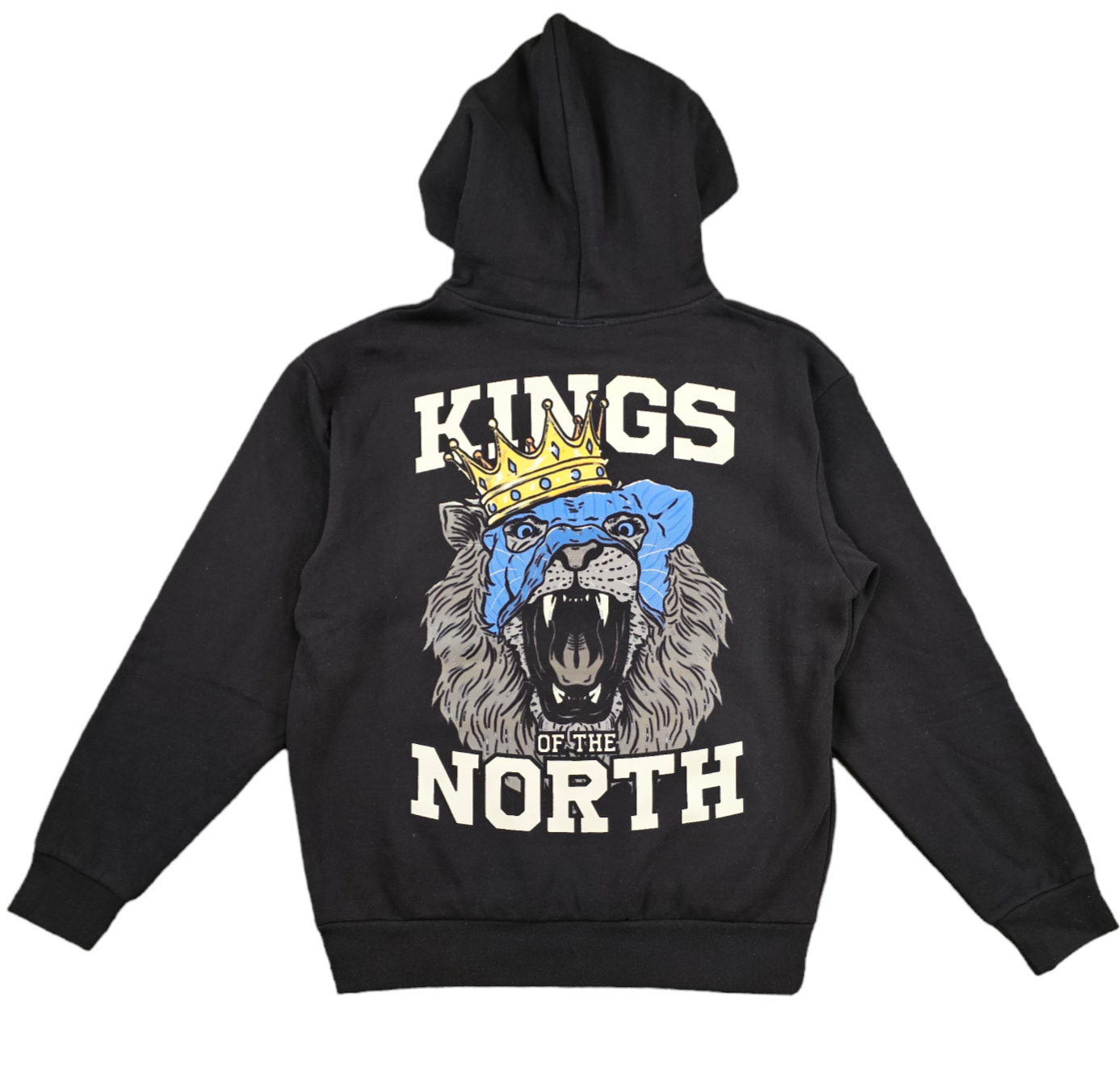 KRISPY ADDICTS - KING OF THE NORTH (DETROIT LIONS) HOODIE - BLACK