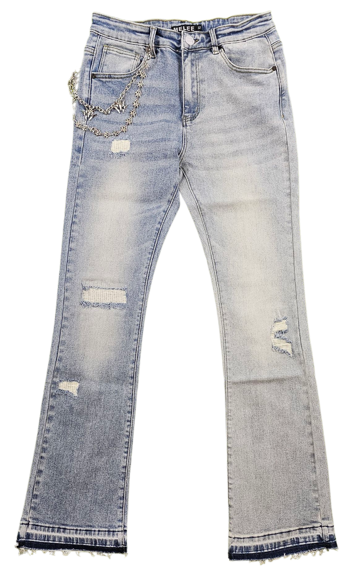 MELEE - "HANNIBAL" JEANS - (SPLIT BLUE WASH)