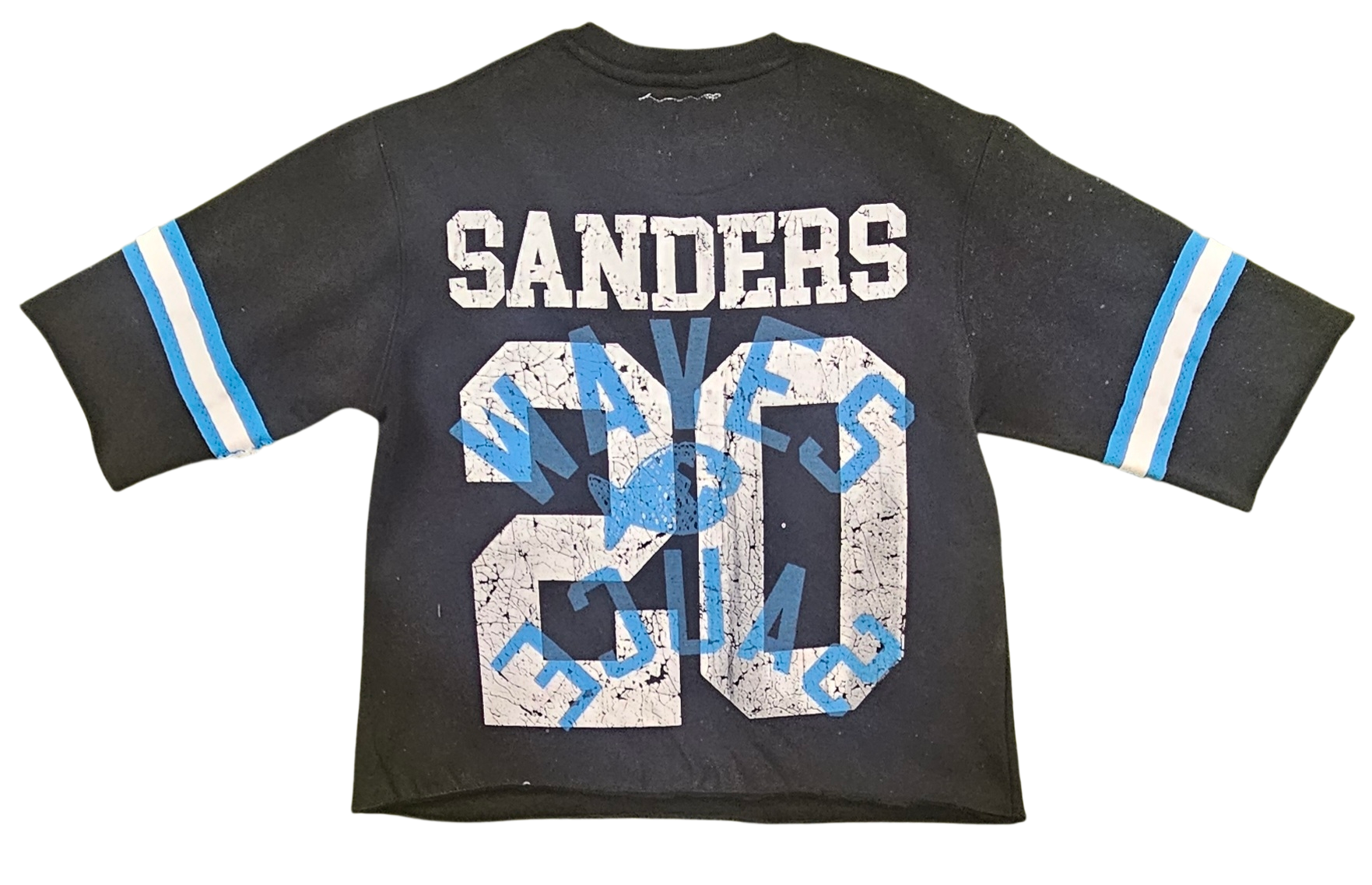 WAVES X SAUCE - BARRY SANDERS TEE JERSEY - BLACK