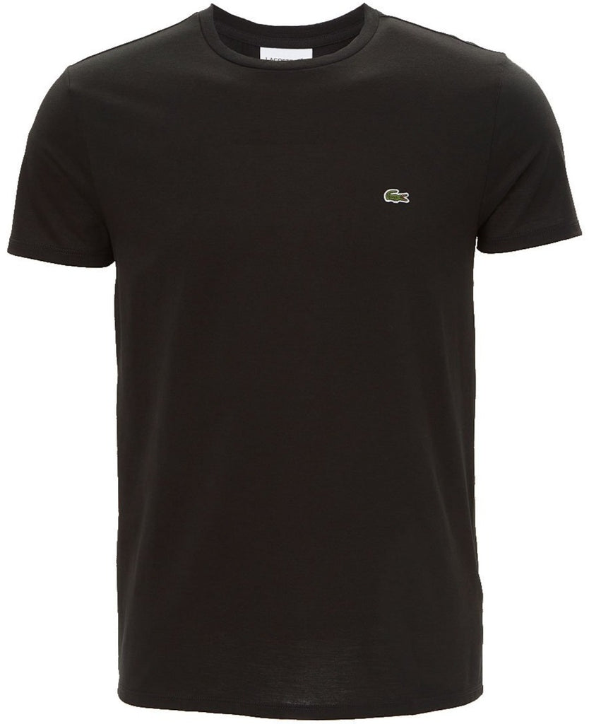 Lacoste Crew Neck Pima Cotton Jersey T shirt BLACK 031