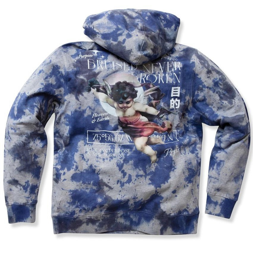 PRPS - GENEVIEVE HOODIE - BLUE MULTI