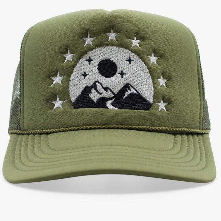 PARADISE AND CO. - The Hills Trucker (TRUCKER) - OLIVE