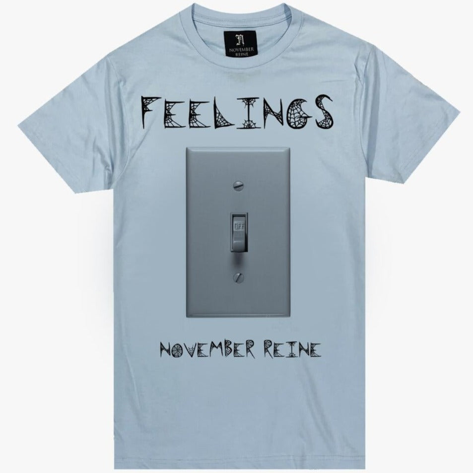 NOVEMBER REINE - FEELINGS "OFF" TEE BBY BLUE