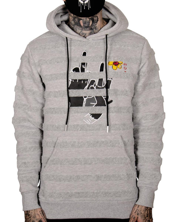 THE HIDEOUT CLOTHING - Undercover Towel Hoodie - CLOUD GREY