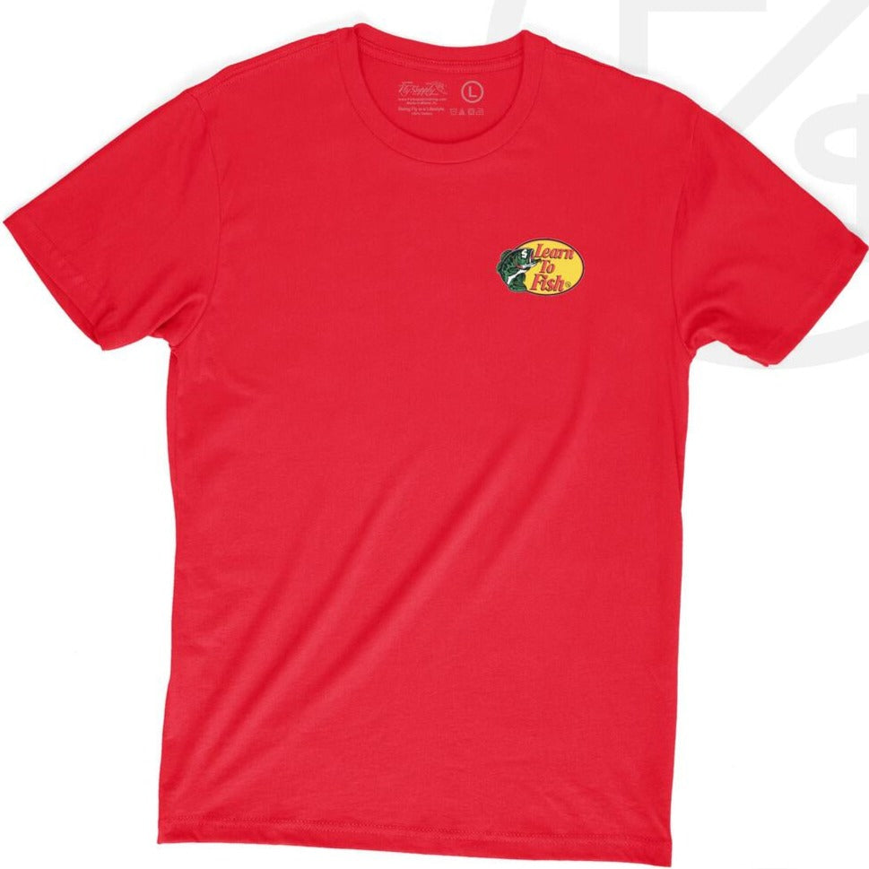 FLY SUPPLY - Learn To Fish: Tee (Red)