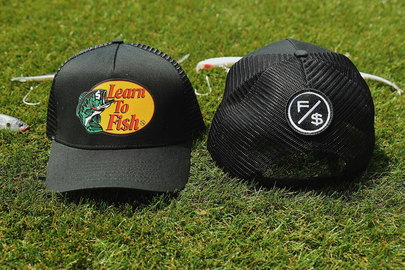 FLY SUPPLY - Learn To Fish: Trucker Hat - BLACK