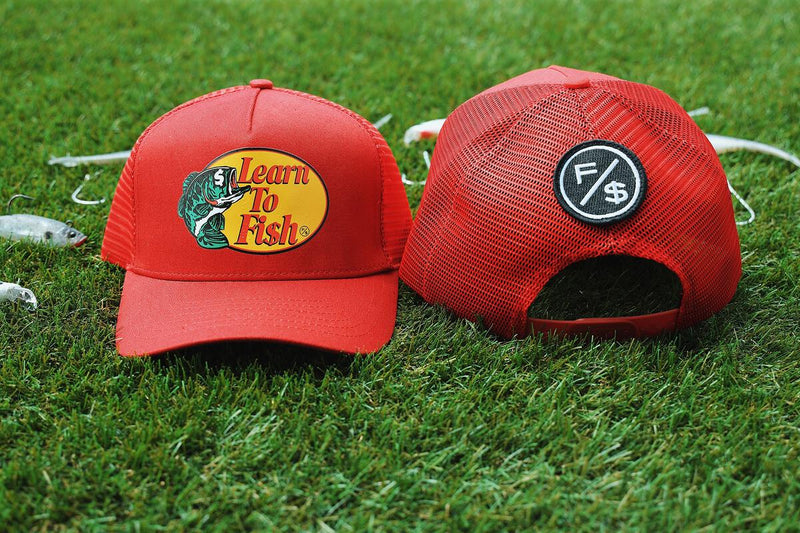 FLY SUPPLY - Learn To Fish: Trucker Hat - RED