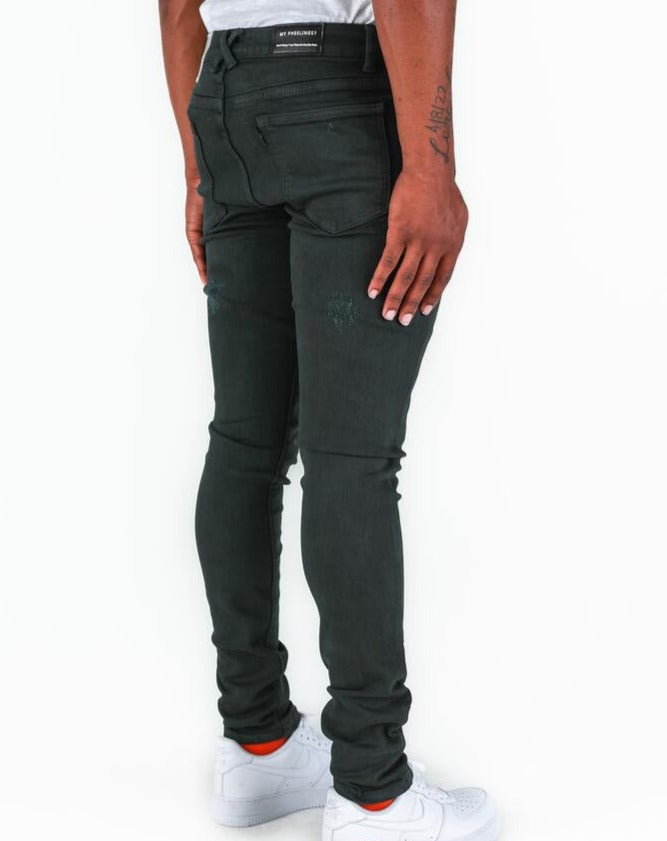 PHEELINGS - "TAKE THE CHANCE" SKINNY DENIM - BLACK