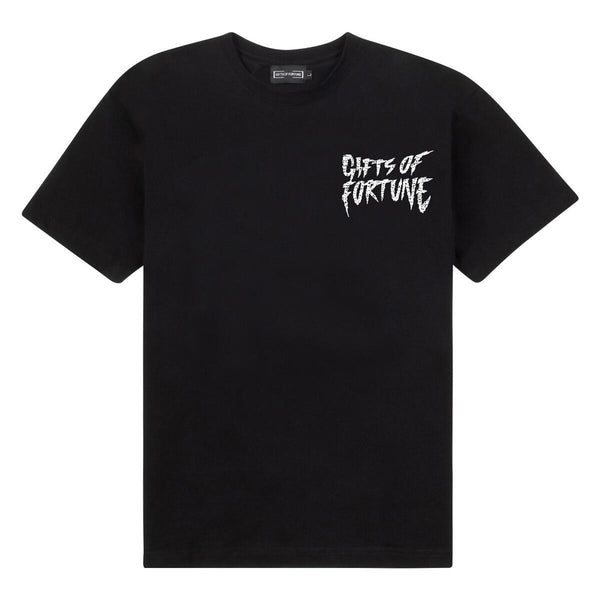 GIFTS OF FORTUNE - SNAKES SCALES TEE - BLACK