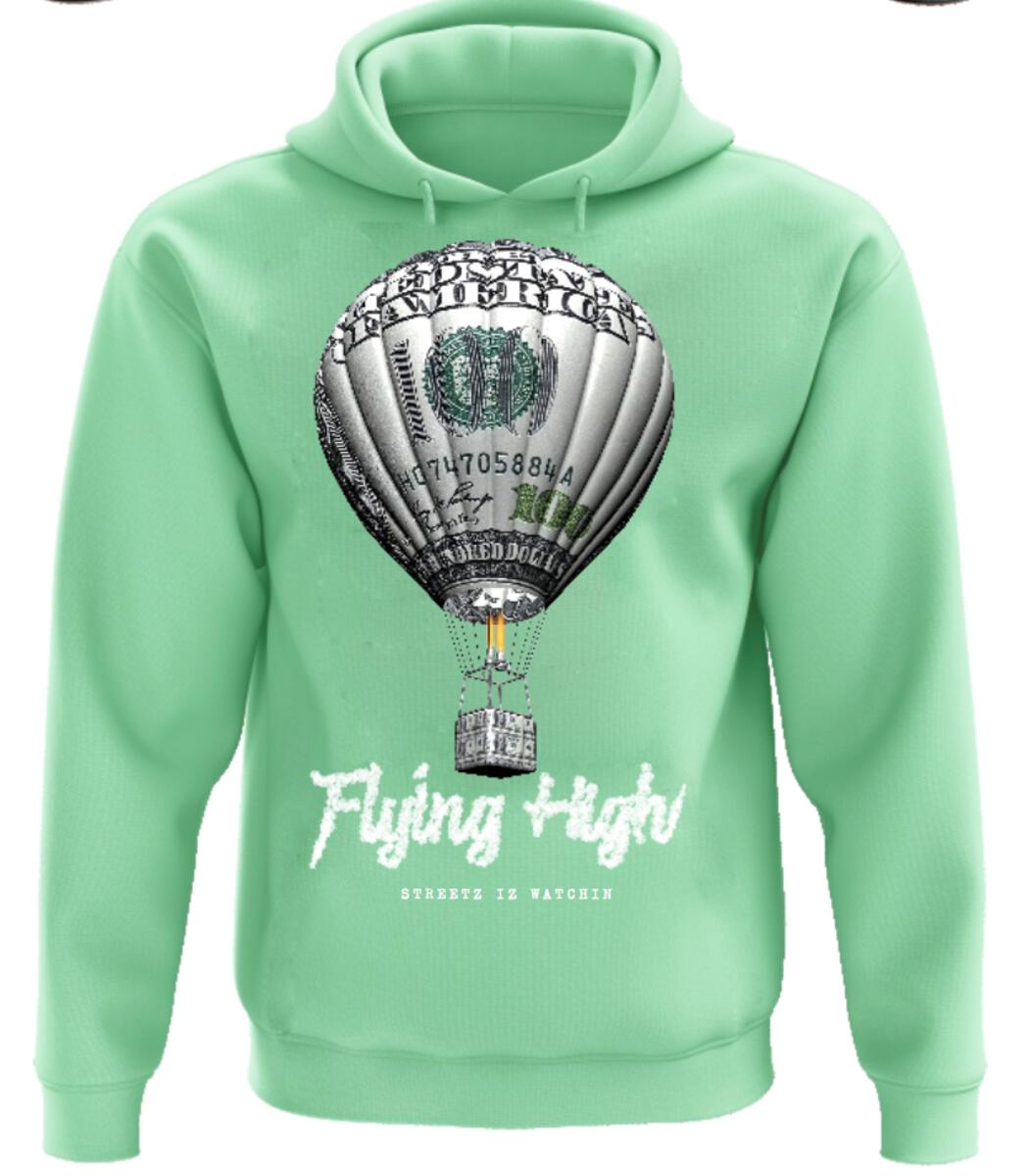 STREETZ IZ WATCHIN - FLYING HIGH HOODIE - MINT