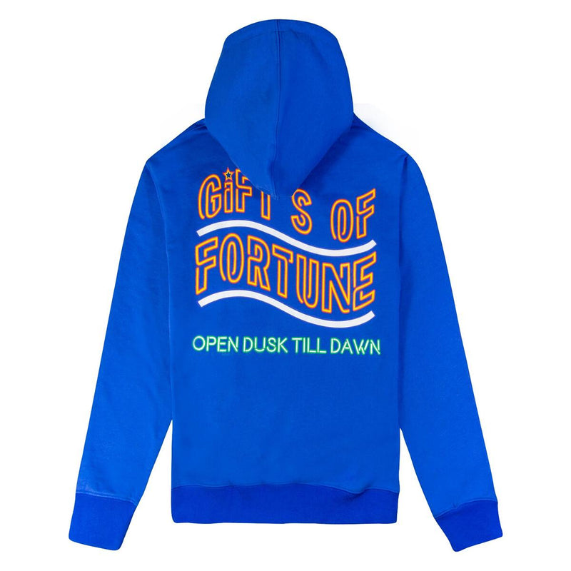 GIFTS OF FORTUNE - NEON GIRL HOODIE - ROYAL BLUE