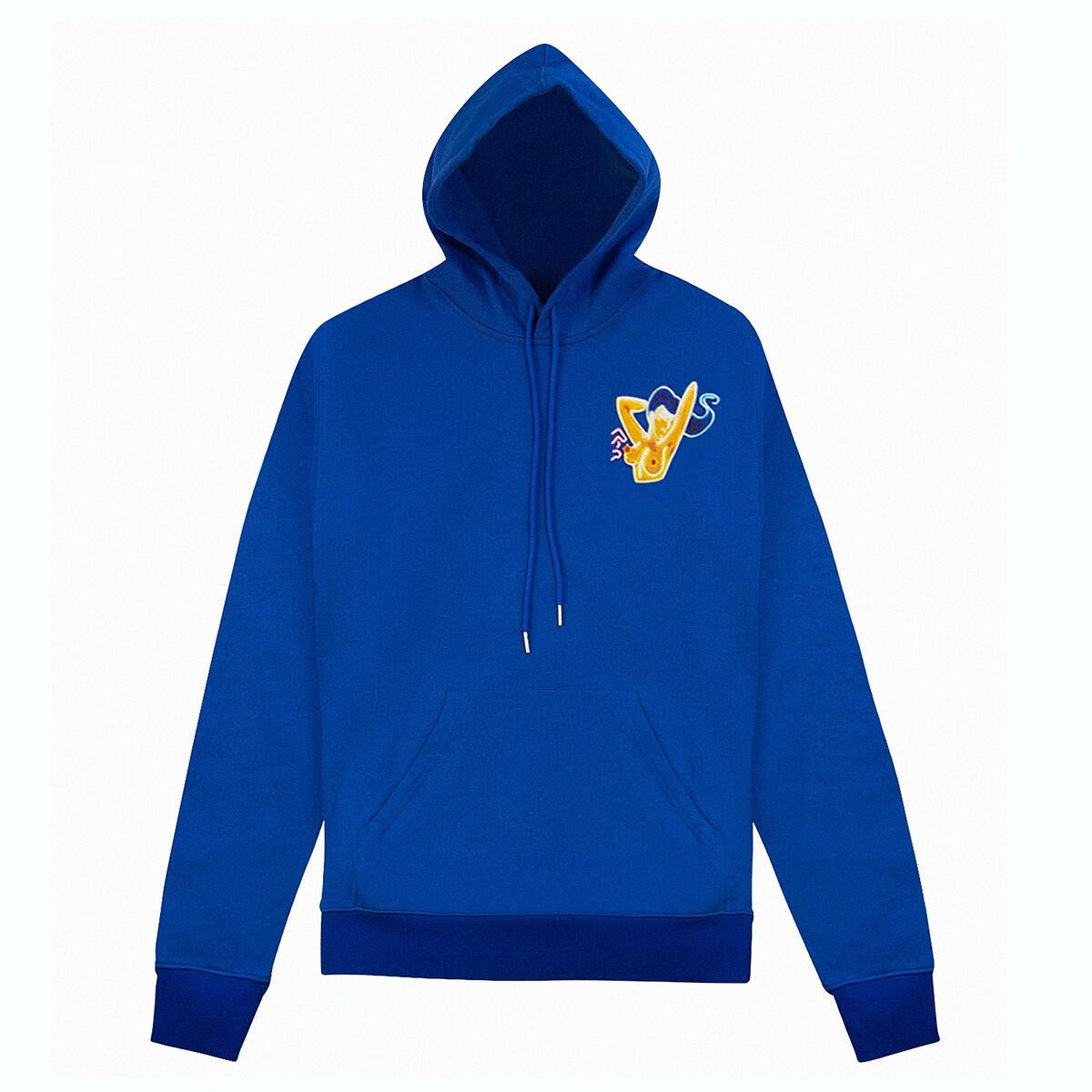 GIFTS OF FORTUNE - NEON GIRL HOODIE - ROYAL BLUE