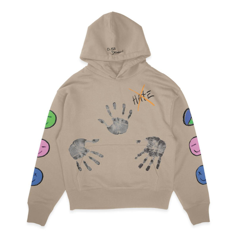 CLASS DISMISSED - SMILEY PEACE HOODIE - OFF WHITE