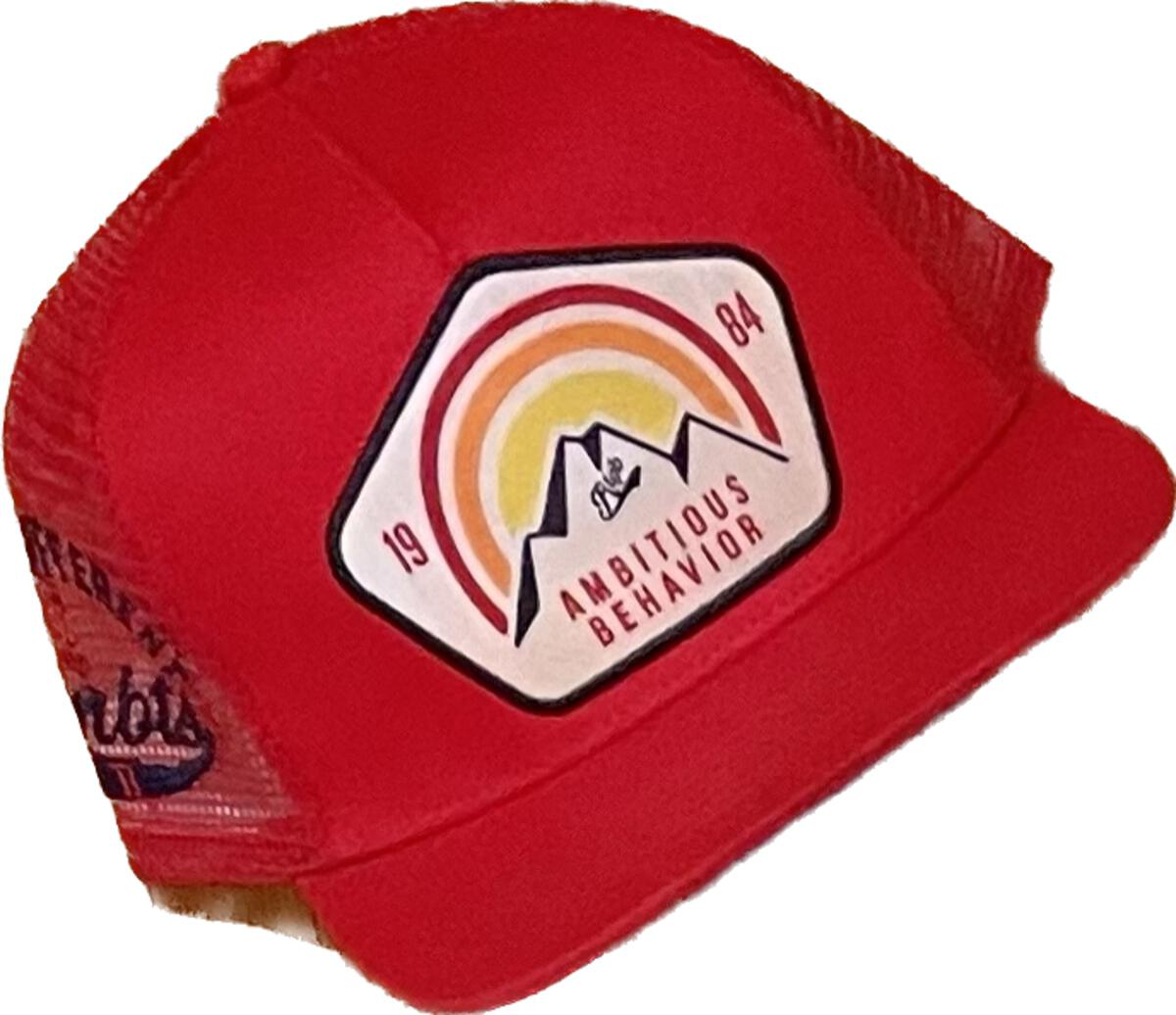 RED TAG APPAREL - AMBITIOUS BEHAVIOR TRUCKER HAT - RED