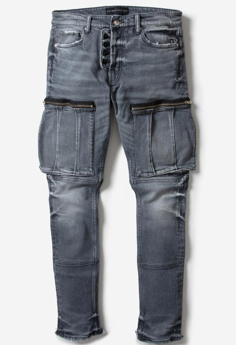 ARTMEETCHAOS - CENTRAL AVE. JEANS - GREY