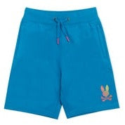 PSYCHO BUNNY - MENS HINDES SWEAT SHORTS - 431 SEAPORT BLUE