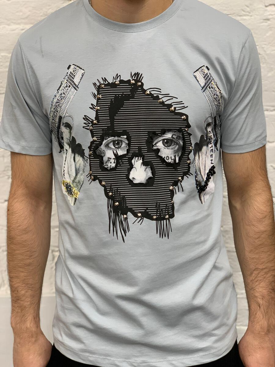 PlusEighteen - 2 Pistols Mask Rebellion Tee