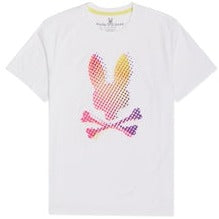 PSYCHO BUNNY - MENS HINDES GRAPHIC TEE-100 WHITE