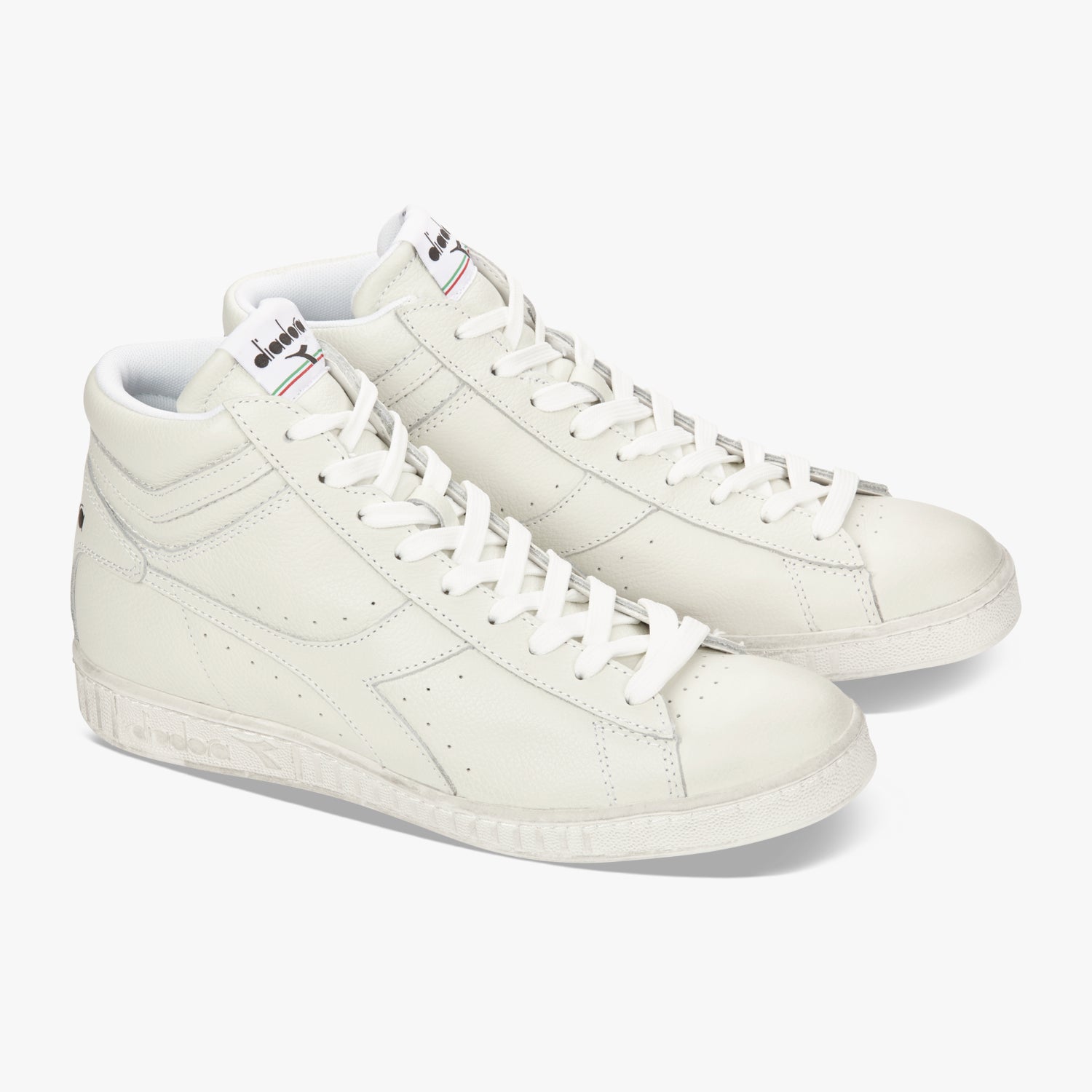 Diadora - Game L High Waxed (white, vintage soles)